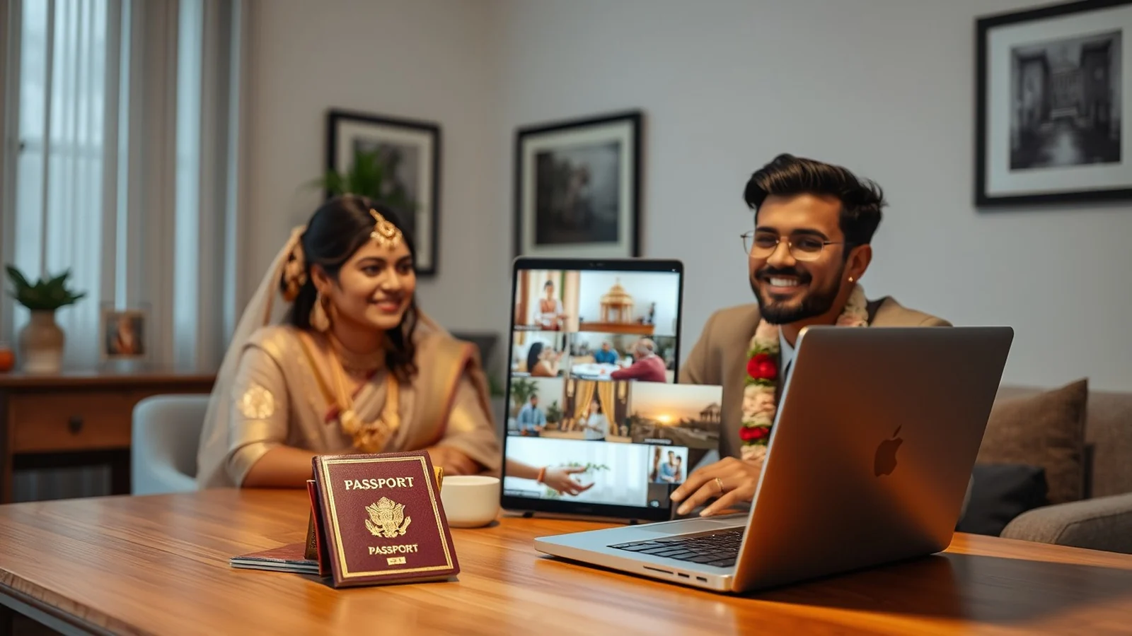 NRI Indian wedding planning from the United States, remote-coordination editorial scene