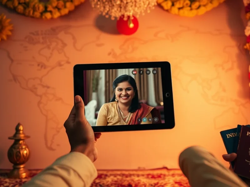 NRI Indian wedding planning guide with world map, OCI documents and Indian decor