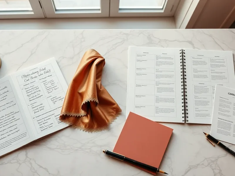 Wedding planner vs event planner comparison - side-by-side editorial flatlay of planning workspaces