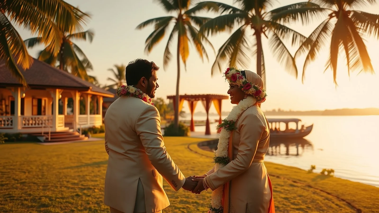 Kumarakom Lake Resort Kerala backwater wedding on Vembanad lake
