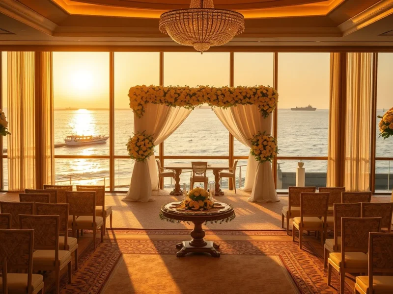 The Oberoi Mumbai sea-facing wedding with Arabian Sea views