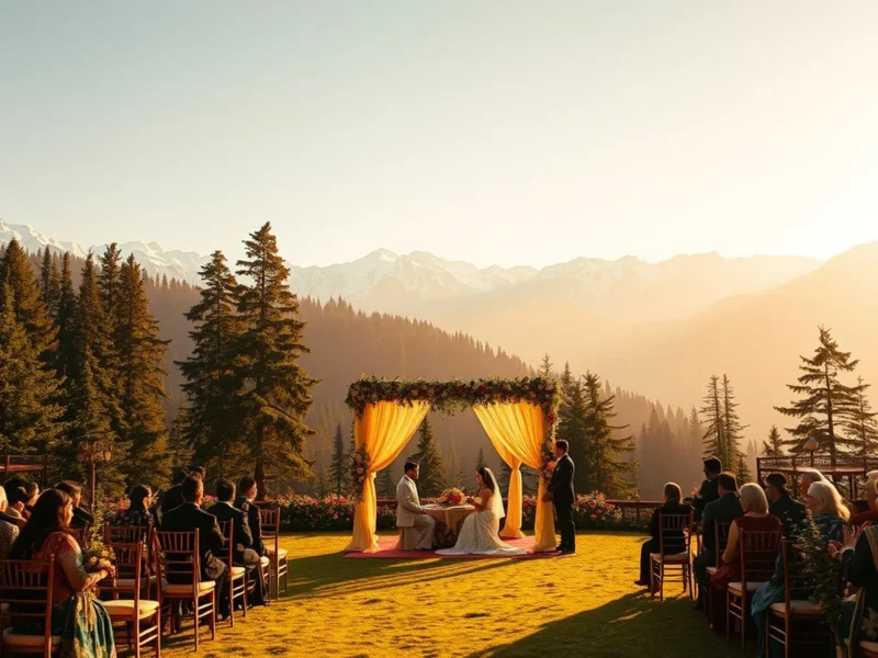 Wildflower Hall Shimla Himalayan cedar-forest mountain wedding